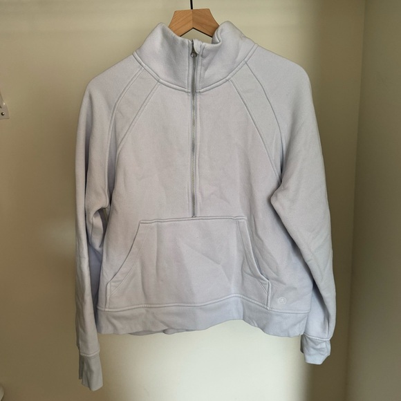 3/$30 🌸 Danskin Light Blue Oversized Half Zip Sweatshirt Size Large - Picture 4 of 4